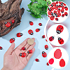 30Pcs 3 Styles Opaque Resin Pendants RESI-ME0001-39-3