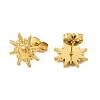 Ion Plating(IP) 304 Stainless Steel Sun Stud Earrings for Women EJEW-I281-04G-2