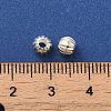 925 Sterling Silver Corrugated Round Spacer Beads STER-K178-01B-S-3