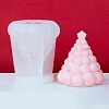 Christmas Tree DIY Silicone Scented Candle Mold DIY-K064-01C-1
