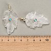 Natural Quartz Crystal Pendants G-K372-06G-A04-3