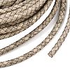 Braided Leather Cord with Core WL-F009-5mm-01-2