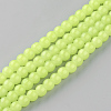 Baking Paint Imitation Jade Glass Round Bead Strands LS-DGLA-Q021-10mm-08-1