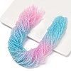 Transparent Painted Glass Beads Strands X-DGLA-A034-T1mm-A22-1