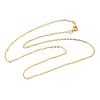 Brass Cable Chain Necklaces SW028-G-3
