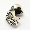 Alloy European Style Clasps PDLC-R001-12AS-3