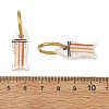 Handmade Porcelain & 316L Surgical Stainless Steel Hoop Dangle Earrings EJEW-JE07530-6