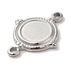 304 Stainless Steel Cabochon Connector Setting STAS-C110-09P-2