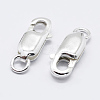 925 Sterling Silver Lobster Claw Clasps STER-K167-075E-S-1