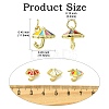 9Pcs 3 Colors Brass Enamel Charms KK-CJ0014-16-2