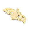 Halloween Themed Brass Pendants KK-L211-012G-04-2