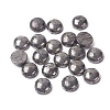 Half Round Natural Pyrite Cabochons X-G-I125-09-10x4mm-2