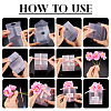 Clear PVC Candy Gift Packaging Boxes with Ribbon & Artificial Flower CON-TAC0001-20E-6