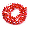 Electroplate Glass Beads Strands EGLA-A034-T6mm-A27-2