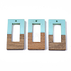 Resin & Walnut Wood Pendants RESI-S358-26B-1