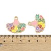 Rack Plating Alloy Enamel Pendants FIND-I038-07A-3
