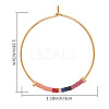 Bohemian Handmade Glass Seed Beads Hoop Earrings AM1646-7-2