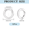 12Pcs Brass Spring Gate Rings KK-SC0008-03P-2