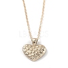 Golden Plated Heart with Constellation/Zodiac Sign Alloy Enamel Pendant Necklaces NJEW-H214-A11-G-2