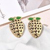 304 Stainless Steel Enamel Stud Earrings SA-CBA46AF-10G-1