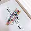 Cat Shape Cellulose Acetate(Resin) Alligator Hair Clips PW-WGA8C03-18-1