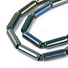 Electroplate Opaque Glass Beads Strands X-EGLA-Q132-02A-B01-3