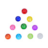 800Pcs 10 Colors Spray Painted Crackle Glass Beads CCG-CJ0001-02-3