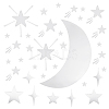 Star Acrylic Mirror Wall Stickers DIY-PH0017-37B-1