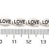 Oval with Word Love Tibetan Style Alloy Bead Strands X-TIBEB-O007-24-LF-4