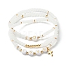 Glass Beads Stretch Bracelets Sets BJEW-JB06575-02-1