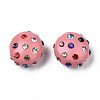 Polymer Clay Rhinestone Beads RB-S056-27B-2