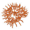 Opaque Acrylic Imitation Coral Beads Strands SACR-P033-01A-09-3