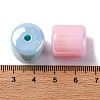 UV Plating Opaque Acrylic Beads MACR-F080-09-3
