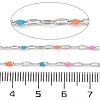 Brass Dapped Chains AJEW-Q153-03P-04-2