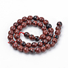 Natural Mahogany Obsidian Beads Strands G-Q462-93-10mm-2
