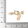 Brass Micro Pave Cubic Zirconia Fold Over Clasps KK-U052-39G-3
