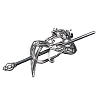 Tibetan Style Alloy Hair Sticks PW-WGAED14-02-1