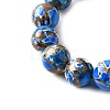 Dyed Natural Magnesite Beads Strands G-L617-D01-8mm-02-4