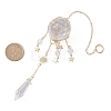 Glass & Acrylic Cone & Round Hanging Suncatchers HJEW-JM04570-01-3