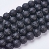 Natural Lava Rock Beads Strands G-J346-37-10mm-1