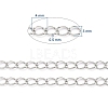 Brass Twisted Chains CHC-Q001-4x3mm-P-3