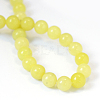 Natural Lemon Jade Round Bead Strands X-G-E334-10mm-07-3
