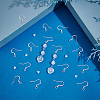 100Pcs 304 Stainless Steel Earring Hooks STAS-UN0055-13-2