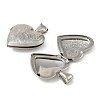 316 Stainless Steel Locket Pendants STAS-K321-20P-2