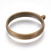 Alloy Open Back Bezel Pendants LS-PALLOY-WH0030-01AB-2
