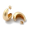 Teardrop Brass Stud Earrings EJEW-D098-04G-2