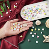 400Pcs 4 Colors Handmade Polymer Clay Beads CLAY-FW0001-02-6