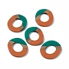 Opaque Resin & Walnut Wood Pendants RESI-M027-01A-4