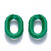 Opaque Spray Painted Acrylic Linking Rings X-OACR-S036-008A-I-2