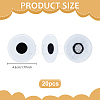 20Pcs Polyester Thread Computerized Embroidery Iron On/Sew On Patches PATC-GA0002-04-2